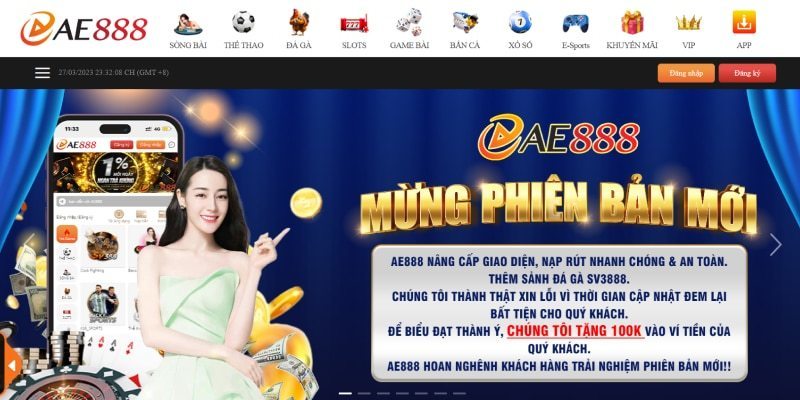 App cá độ bóng đá AE888 có danh tiếng vượt trội trên thị trường